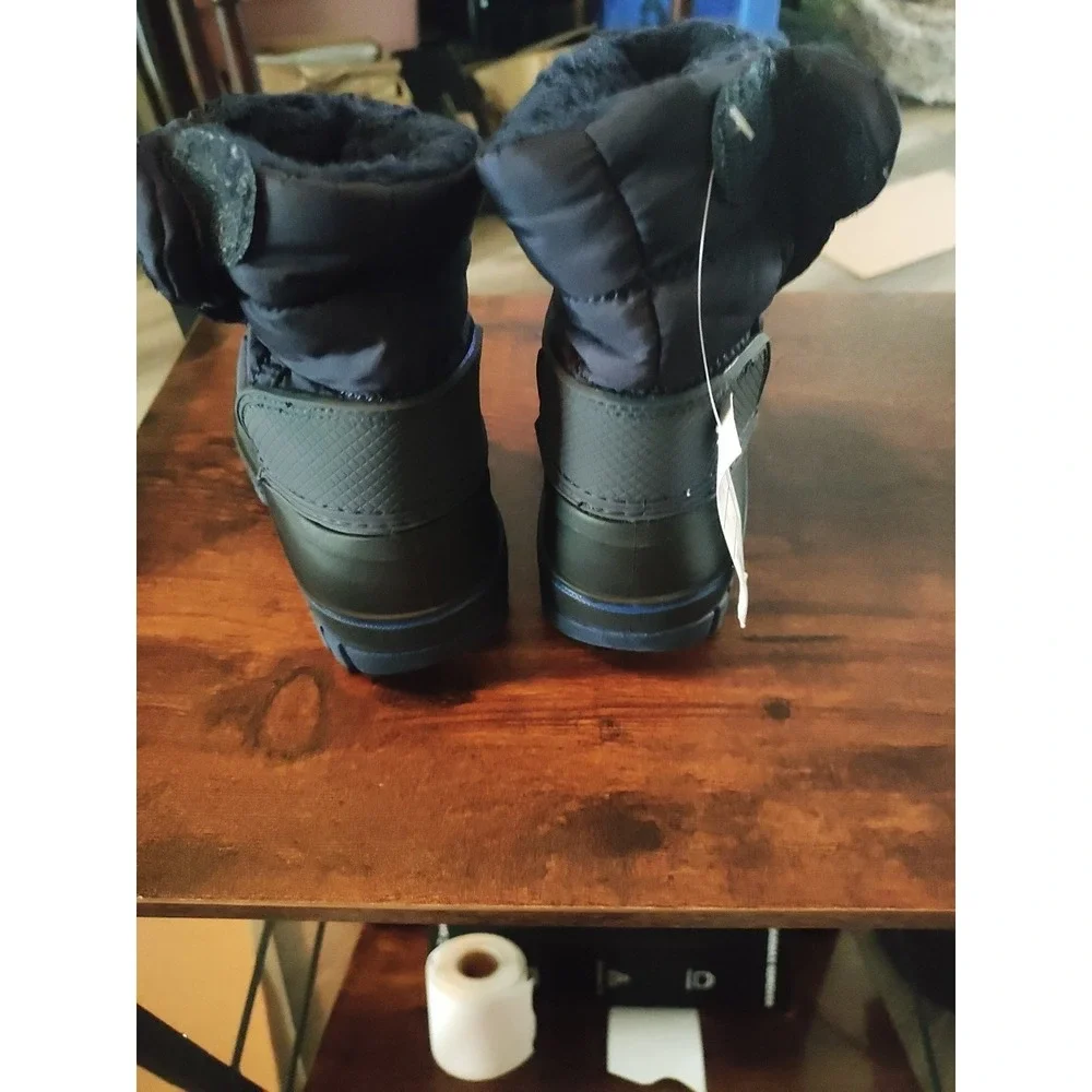 Lands End Navy Blue Flurry Max Toddler Size 8 Snow Boots